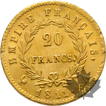 FRANCE-1811A-20 FRANCS-PARIS-Napoleon 1er-SUP-FDC