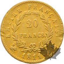 FRANCE-1811K-20 FRANCS-BORDEAUX-Napoleon 1er-TB-TTB
