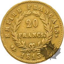 FRANCE-1813L-20 FRANCS-BAYONNE-Napoleon 1er-TB-TTB