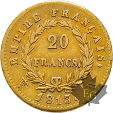 FRANCE-1813W-20 FRANCS-LILLE-Napoleon 1er-prTTB