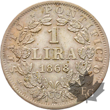 VATICAN-1868 R-1 LIRA-ROME-AN XXIII-PIE IX-SUP