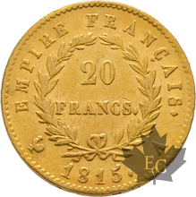 FRANCE-1815A-20 FRANCS-PARIS-Napoleon 1er-TTB+