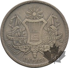 GUATEMALA-1871 R-1 PESO-TTB