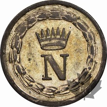 ITALIE-1813 M-10 CENTIMES-Napoléon-PCGS AU55