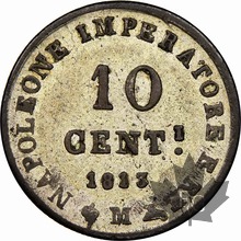 ITALIE-1813 M-10 CENTIMES-Napoléon-PCGS AU55
