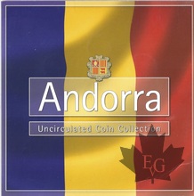 ANDORRA-2002- PRE-EURO SET avec 7 monnaies FDC
