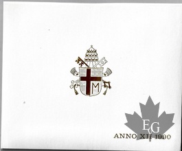 VATICAN-1990-Jean Paul II-SERIE FDC