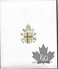 VATICAN-1989-Jean Paul II-SERIE FDC