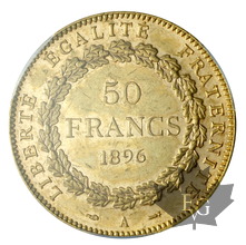 FRANCE-1896-50 FRANCS-Troisième République 1870-1940-PCGS AU55