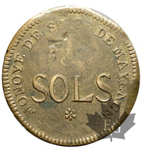 FRANCE-SIEGE DE MAYENCE-5 SOLS 1793-TTB-SUP