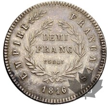 FRANCE-1816-ESSAI de 1/2 Franc-Napoléon II -NGC MS62