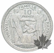 FRANCE-1943-10 FRANCS ESSAI-MARÉCHAL PÉTAIN-PCGS SP62 Très Rare