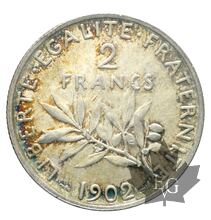 FRANCE-1902-2 Francs SEMEUSE-SUP