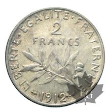 FRANCE-1912-2 Francs SEMEUSE-SUP-FDC