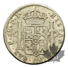 BOLIVIE-1818-8 Escudos Potosi-TTB
