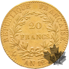 FRANCE-AN 12A-20 FRANCS-PARIS-Napoleon Empereur-SUP-FDC
