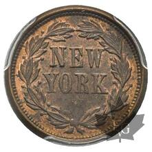 USA-1863-Patriotic token-PCGS MS63 BN
