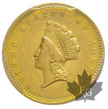 USA-1854-1 DOLLAR-Indian Princess-TYPE 2-PCGS AU53