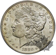 USA-1880 S-1 DOLLAR MORGAN-PCGS MS63
