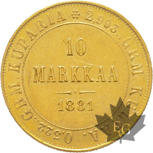FINLANDE-1881-10 MARKKAA-SUP
