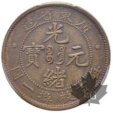 CHINA-Kwangtung 1 Cash, 1900-1906-PCGS XF45