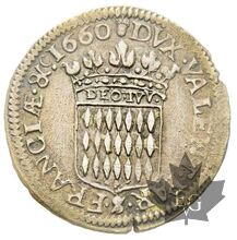 MONACO-1660-1/12 Écu ou 5 Sols-Honoré II 1604-1662-SUP
