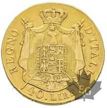 ITALIE-1808 M-40 Lire-Milano-Napoléon Roi d&#039;Italie-TTB+