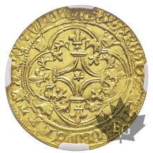 FRANCE-1388-Charles VI 1380-1422-Écu d&#039;or à la couronne-NGC MS62