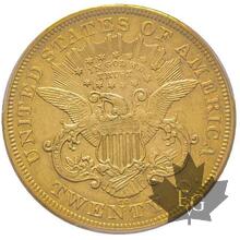 USA-1876CC-20 DOLLARS -Carson City-PCGS AU53
