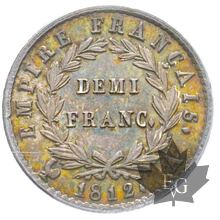 FRANCE-1812 A-1/2 FRANC-1812 A-Premier Empire -PCGS MS64