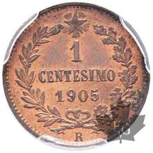 ITALIE-1905-1 CENT-Vittorio Emanuele III 1900-1943-PCGS MS64