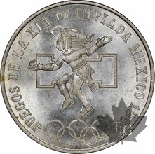 MEXICO-1968 Mo-25 Pesos-Mexico City Olympics-NGC MS67