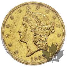 USA-1852-20 DOLLARS-PHILADELPHIA-PCGS XF45