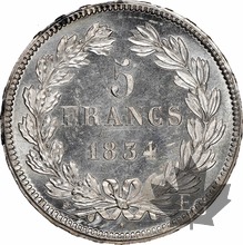 FRANCE-1834W-5 FRANCS-LOUIS PHILIPPE-NGC MS61