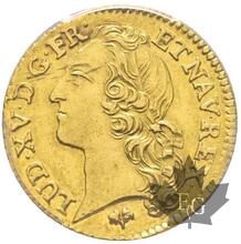 FRANCE-1746 G-Louis d&#039;or au bandeau-Louis XV-PCGS AU58