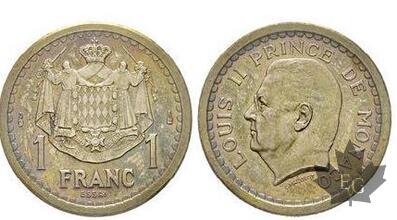 MONACO-ESSAI de 1 &amp; 2 Francs-Louis II 1922-1949-FDC-RARE