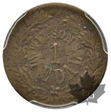 USA-1863-Patriotic token-Wilson&#039;s Medal-PCGS MS62 BN