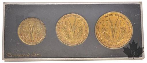 Afrique Occidentale-1956-Essai de 25,10,5 Francs-FDC-Rare