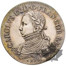 FRANCE-(1561)-Réfrappe-jeton argent du sacre à Reims-Superbe