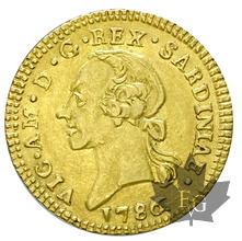 ITALIE-1786-Mezza Doppia- Vittorio Amedo III 1773-1796-TTB-SUP