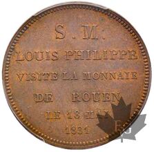 FRANCE-Louis Philippe 1830-1848-Essai au module de 5 Francs-SP58