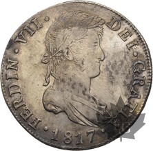 GUATEMALA-1817 M-8 REALES-FERNANDO VII-TTB