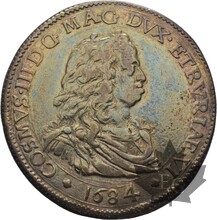ITALIE-1684-PIASTRA-COSIMO III-TTB-Rare
