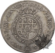 ITALIE-SAVOIE-1757-SCUDO-Carlo Emanuele III-TTB-SUP