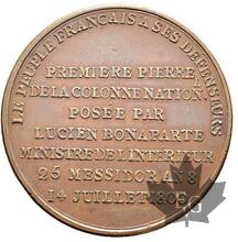 FRANCE-1800-Médaille Premier Consul-Place Vendôme-TTB