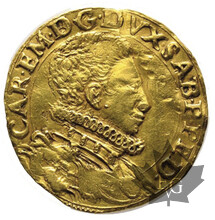 Italie-1583-Doppia-II type-Carlo Emanuele I 1580-1630TB-TTB-Rare