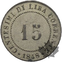 Italie-1848-15 Centesimi-presque SUP