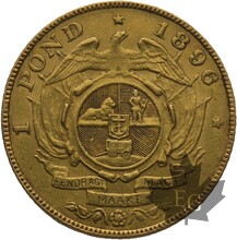 AFRIQUE DU SUD-1896-1 POND-TTB