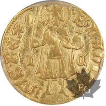 HONGRIE-Sigismund 1387-1437-Gold Gulden-PCGS AU53