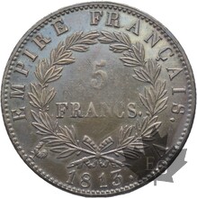 FRANCE-1813-5 FRANCS-NAPOLEON I-TTB